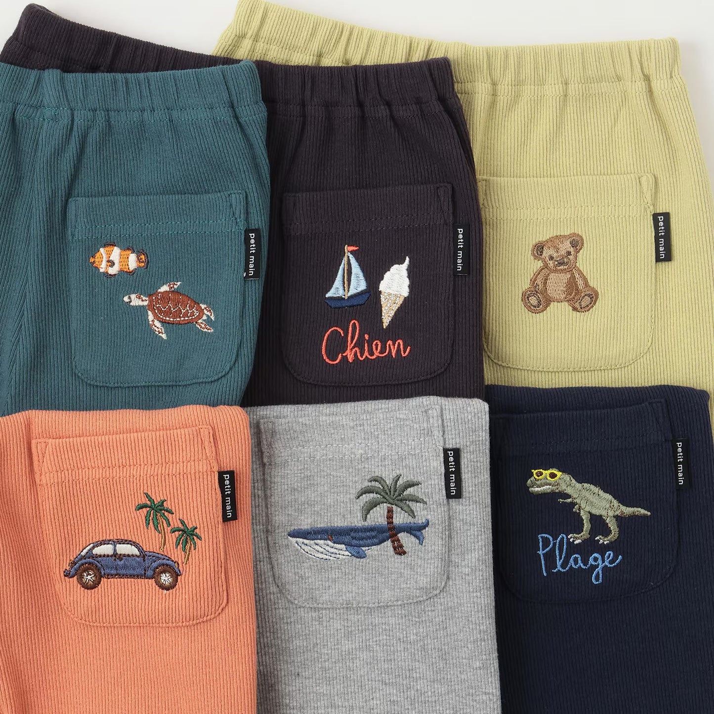 日本童裝 pe#main 七分長褲 80-130cm 男童款 夏季 PANTS