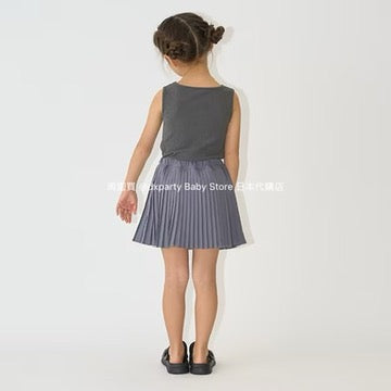 Japanese children's clothing Ly# mine square neck vest 100-150cm girls summer TOPS 