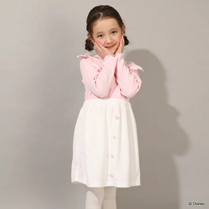 日本童裝 BDL x Disney 公主拼接連身裙 100-130cm 女童款 冬季 DRESSES