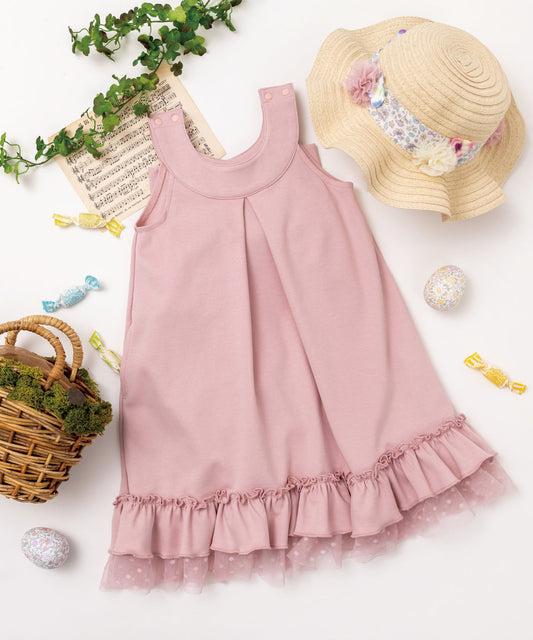 Japanese children's clothing panpantutu bow heart skirt 80-140cm girls summer dresses 