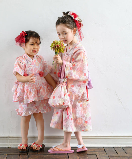 日本童裝 panpantutu 花火日本浴衣 日本和服 95-150cm 女童款 夏季 DRESSES 日本夏祭慶典特輯