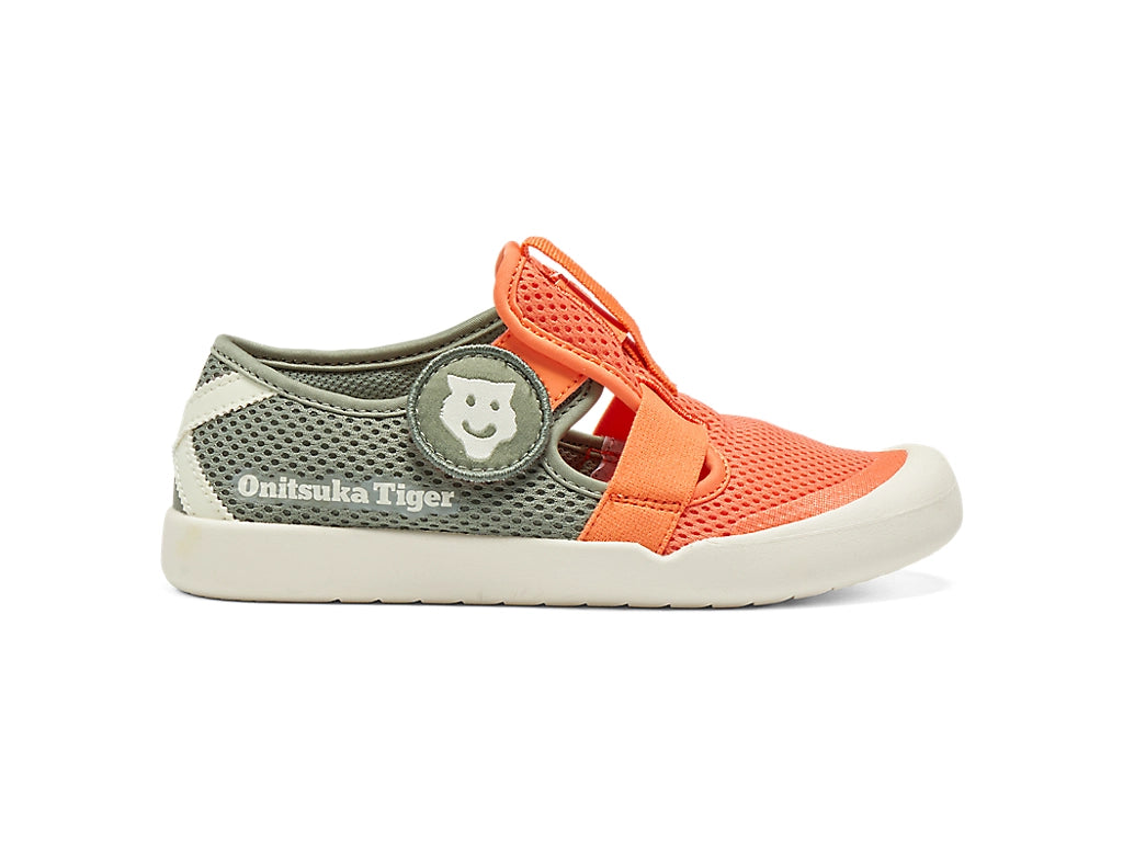 日本直送 日版MEXICO 66 KIDS SANDAL MIKAN ORANGE/LICHEN GREEN 17-22cm 鞋系列