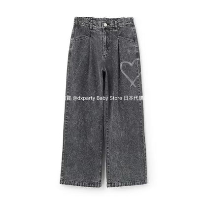 Lovetoxic Japanese children's clothing dark pattern jeans 140-170cm girls summer PANTS 