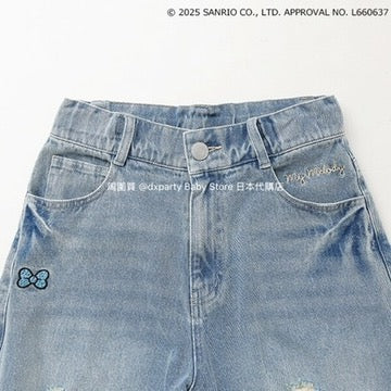 Lovetoxic x Sanrio Japanese Kids' Denim Shorts (140-160cm) for Girls (Summer PANTS) 