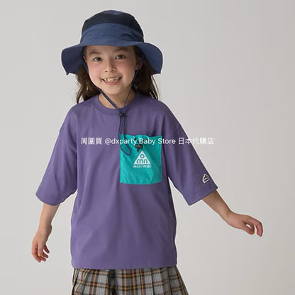 Japanese children's clothing mini#ML water-absorbing quick-drying mountain series pocket sports top 90-140cm boys'/girls' summer TOPS 