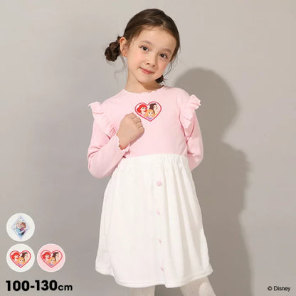 日本童裝 BDL x Disney 公主拼接連身裙 100-130cm 女童款 冬季 DRESSES