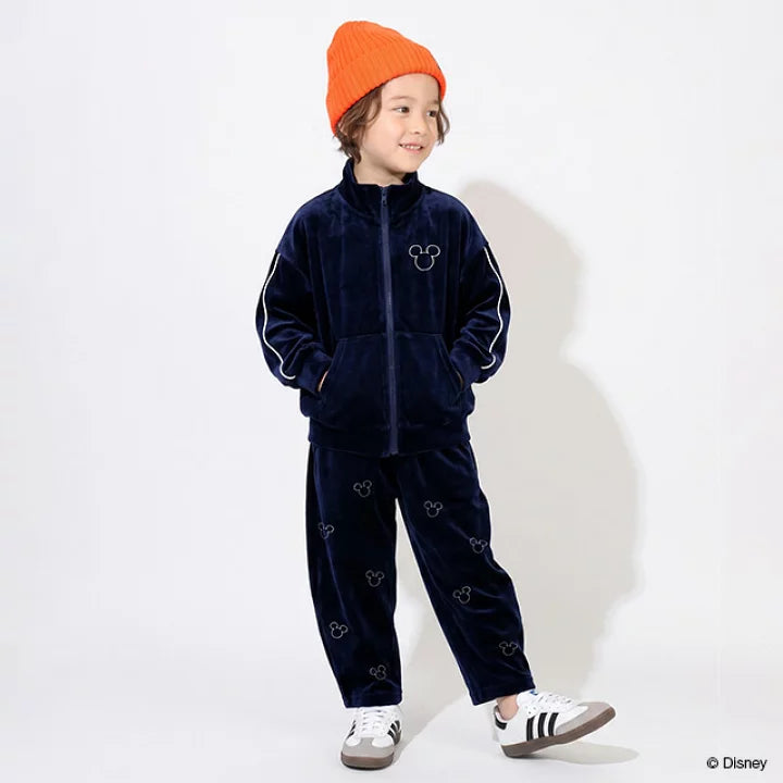 日本童裝 BDL x Disney 絲絨運動外套 80-140cm 男童款/女童款 秋季 OUTERWEAR 聖誕紅/新年紅