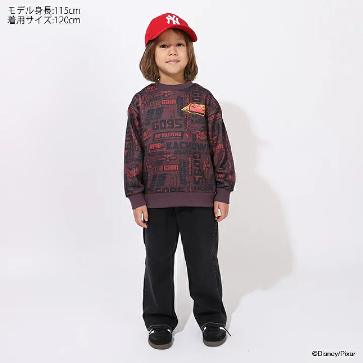 日本童裝 BDL x Disney Cars印花衛衣 90-130cm 男童款 冬季 TOPS