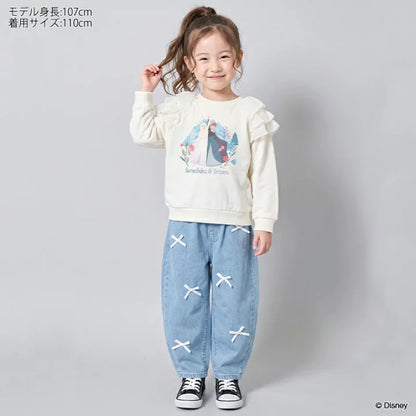 日本童裝 BDL x Disney 公主薄紗肩袖衛衣 100-130cm 女童款 冬季 TOPS