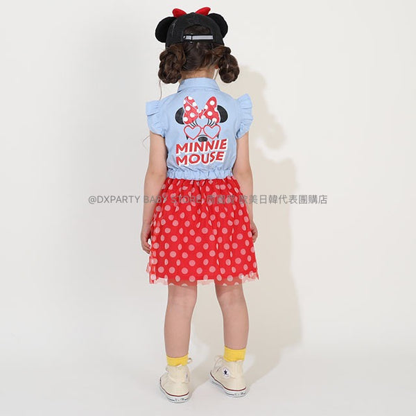 日本童裝 BDL x Disney 牛仔拼網紗連身裙 80-140cm 女童款 夏季 DRESSES