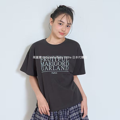 日本童裝 Lovetoxic 字母印花上衣 130-160cm 女童款 夏季 TOPS