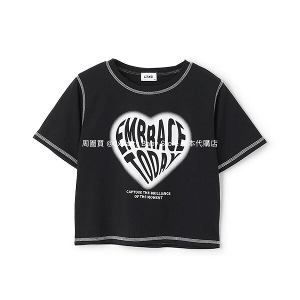 Lovetoxic Japanese children's clothing water-absorbing quick-drying letter print top 140-170cm girls summer TOPS 