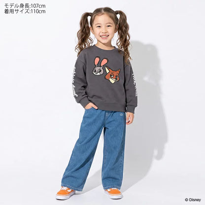 日本童裝 BDL x Disney 親子裝 印花衛衣 80-150cm 男童款/女童款 秋季 TOPS  聖誕紅/新年紅