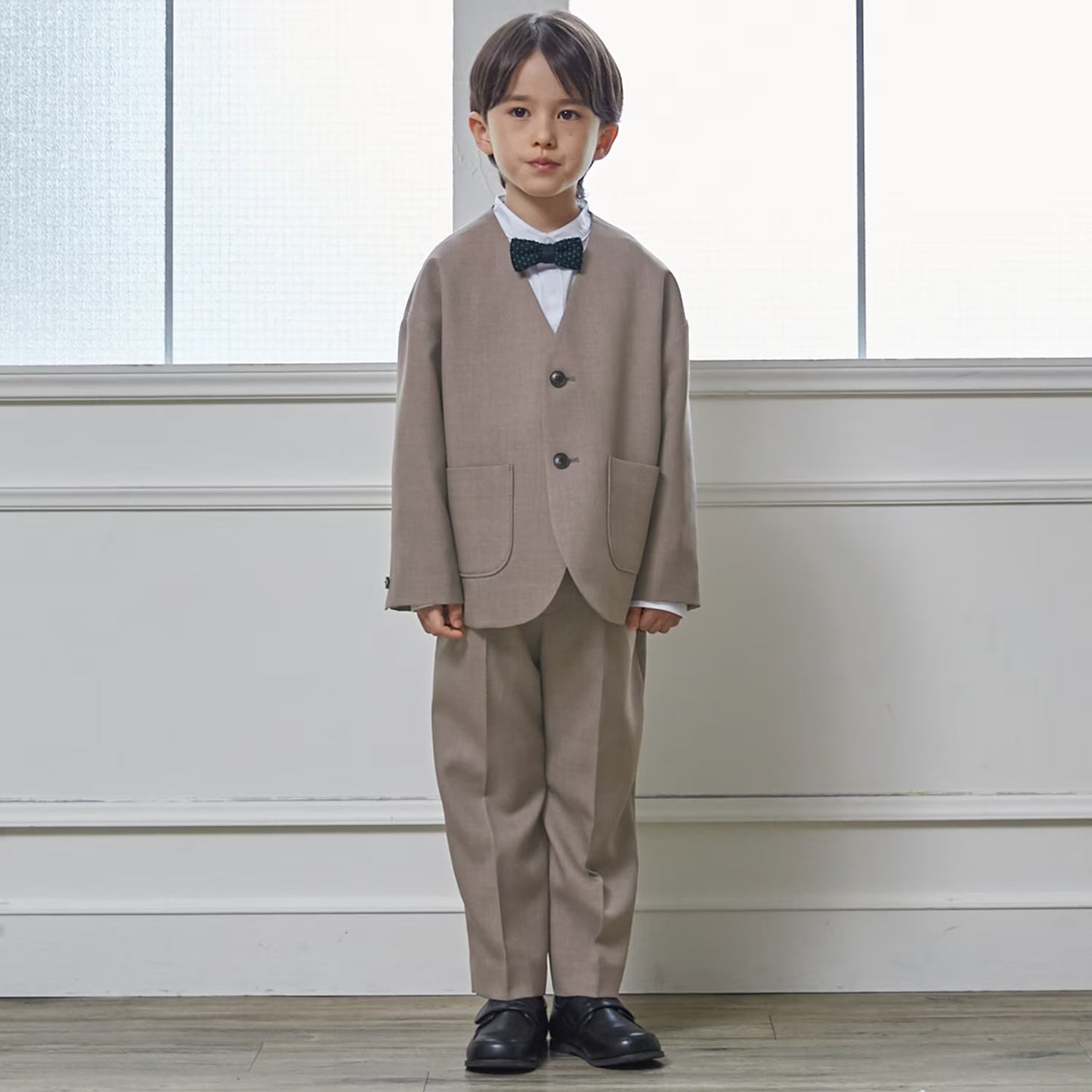 日本童裝 pe#main 禮服三件套裝 110-130cm 男童款 冬季 OUTERWEAR TOPS PANTS 面試/宴會/表演 【日本預售：2026年2月中旬】