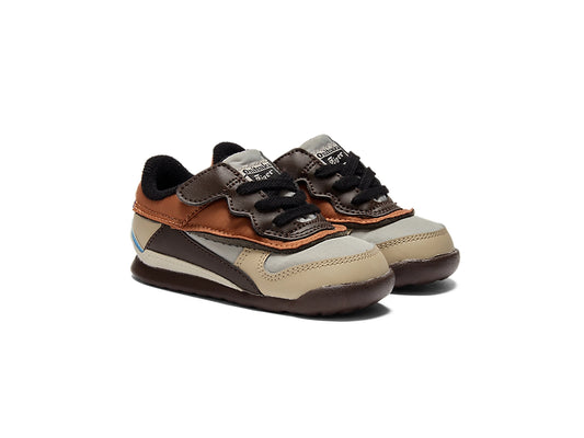 日本直送 日版ADMIX RUNNER KIDS OYSTER GREY/LICORICE BROWN 12-16cm 鞋系列