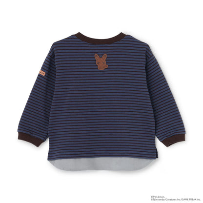 日本童裝 pe#main x【monpoke】假兩件衛衣 80-120cm 男童款/女童款 夏季 TOPS