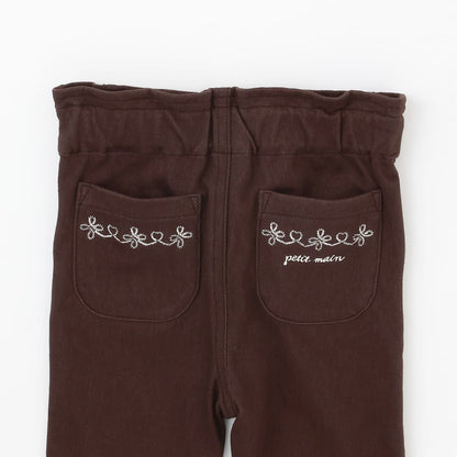 日本童裝 pe#main 防污系統 抓毛休閒褲 80-130cm 女童款 冬季 PANTS