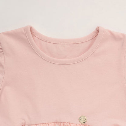 日本童裝 Ly# mine 緞帶刺繡上衣 90-140cm 女童款 夏季 TOPS