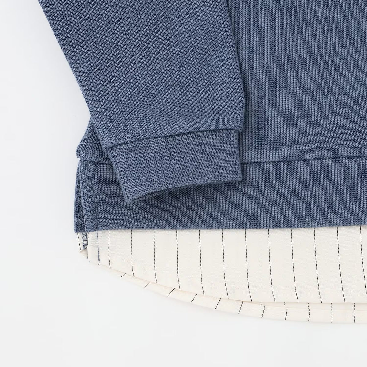 日本童裝 pe#main x【POLO BCS】假兩件襯衫衛衣 80-130cm 男童款 秋季 TOPS