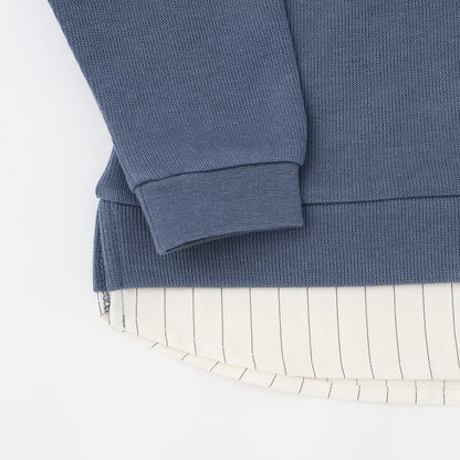 日本童裝 pe#main x【POLO BCS】假兩件襯衫衛衣 80-130cm 男童款 秋季 TOPS