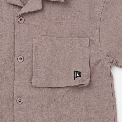 日本童裝 b・R# 襯衫短褲兩件套裝 100-140cm 男童款 夏季 TOPS PANTS