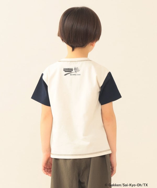 日本童裝 BE#AMS mini COLLABORATION 最強王者百科全書印花上衣 100-150cm 男童款 夏季 TOPS