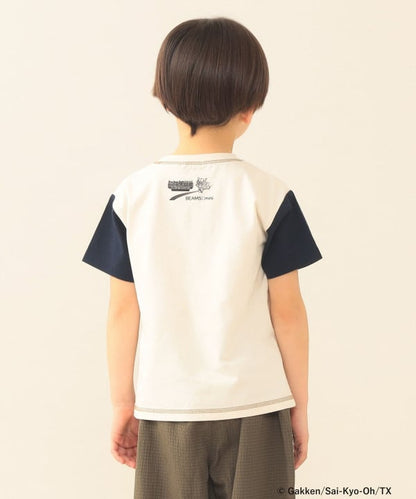 日本童裝 BE#AMS mini COLLABORATION 最強王者百科全書印花上衣 100-150cm 男童款 夏季 TOPS