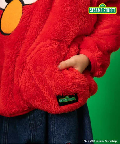 日本童裝 BREEZE x Sesame Street 毛毛上衣 80-140cm 男童款/女童款 冬季 TOPS