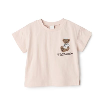 日本童裝 pe#main 熊仔刺繡上衣 80-130cm 男童款/女童款 夏季 TOPS