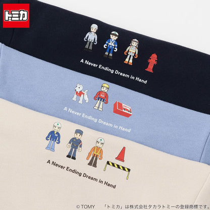 日本童裝 pe#main x TOMICA 格紋下擺衛衣 80-130cm 男童款 秋季 TOPS