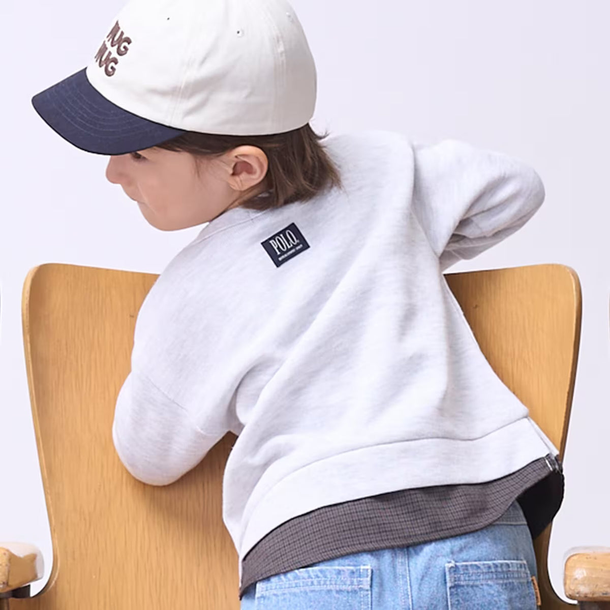 日本童裝 pe#main x【POLO BCS】假兩件衛衣 80-130cm 男童款 秋季 TOPS