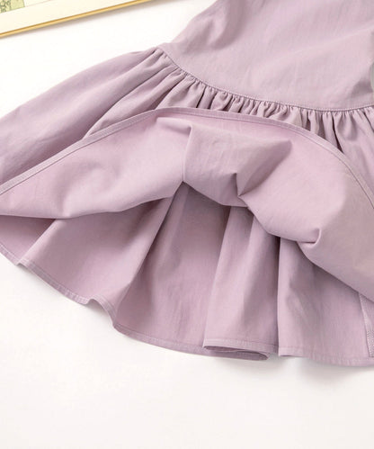 日本童裝 panpantutu 緞帶荷葉邊圍裙連身裙 90-140cm 女童款 夏季 DRESSES