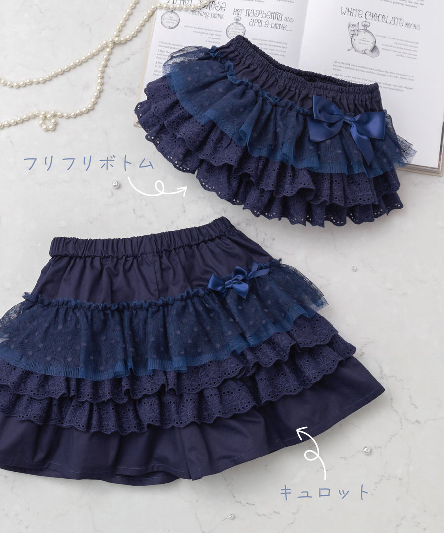 Japanese children's clothing panpantutu bow heart skirt 80-140cm girls summer dresses 