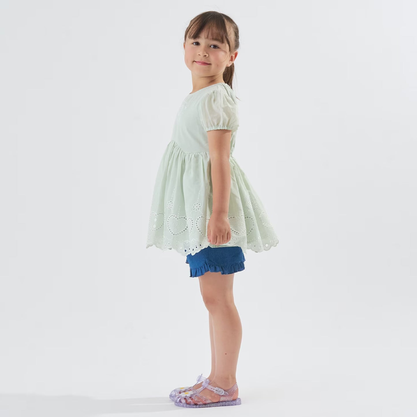 Japanese children's clothing Ly# mine tank top and shorts set 100-150cm girls summer TOPS PANTS 