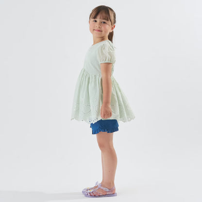 Japanese children's clothing Ly# mine tank top and shorts set 100-150cm girls summer TOPS PANTS 