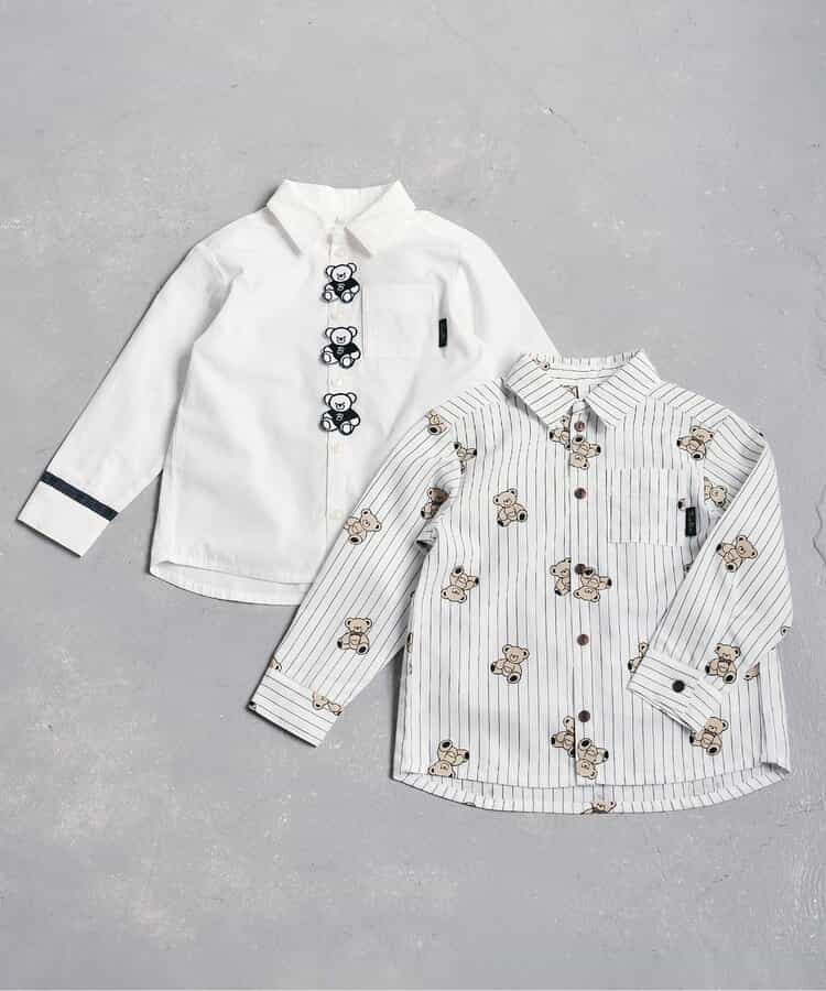 日本童裝 apres les cours x tiny bear 襯衫 90-120cm 男童款 冬季 TOPS 面試/宴會/表演 兒童服飾