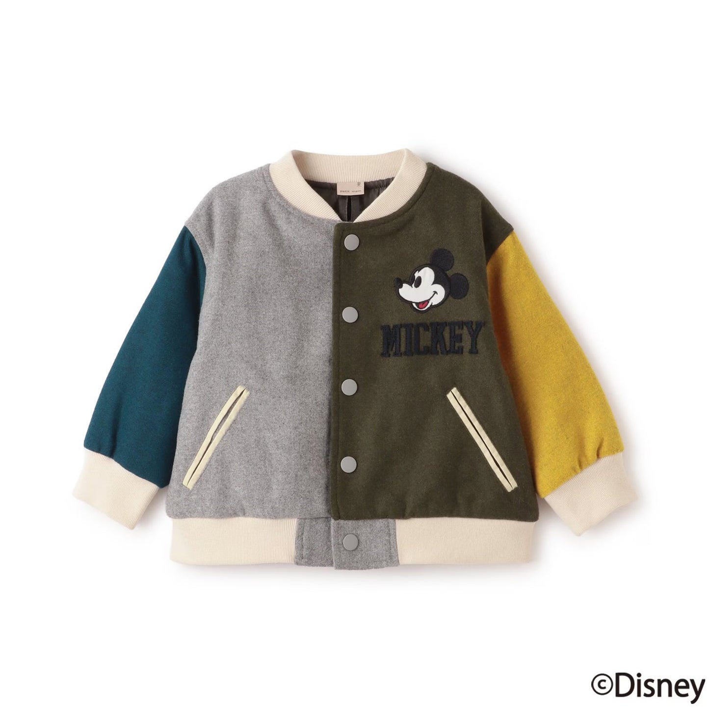 日本童裝 pe#main x Disney 棒球夾棉外套 80-130cm 男童款 秋季 (適合初秋、香港平均溫度）OUTERWEAR 