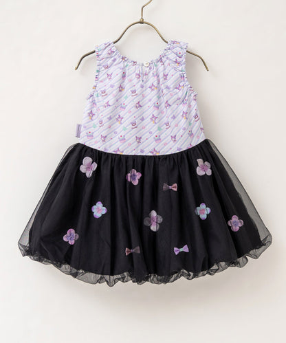 日本童裝 panpantutu x Sanrio Kuromi 泡泡背心連身裙 80-150cm 女童款 夏季 DRESSES