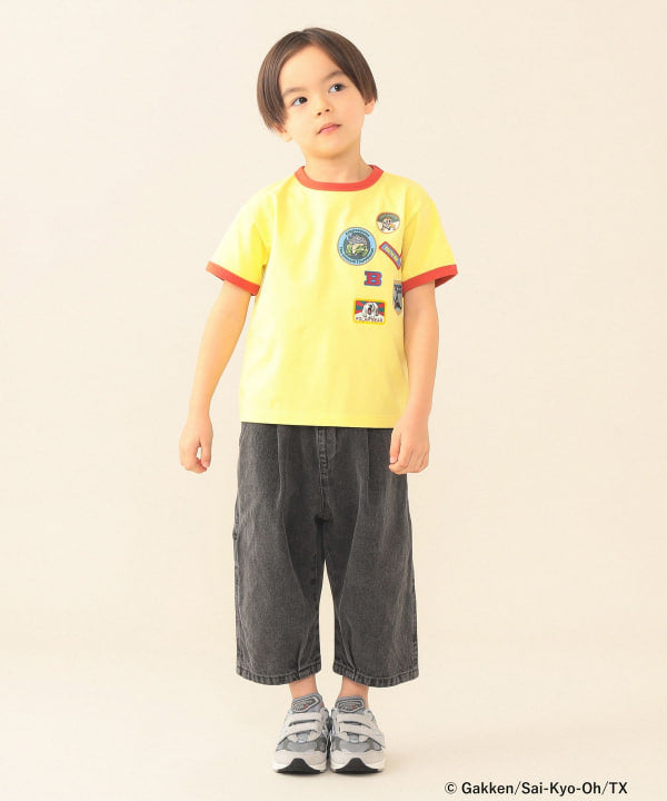 日本童裝 BE#AMS mini COLLABORATION 最強王者百科全書印花上衣 100-150cm 男童款 夏季 TOPS