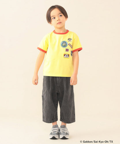 日本童裝 BE#AMS mini COLLABORATION 最強王者百科全書印花上衣 100-150cm 男童款 夏季 TOPS