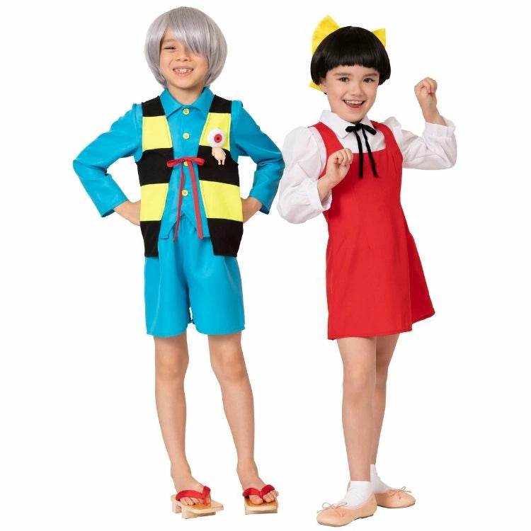 日本直送 ゲゲゲの鬼太郎 猫娘 100-140cm 女童款 萬聖節 Cosplay服裝 Halloween攪鬼特輯