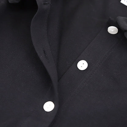 Japanese children's clothing panpantutu black bubble collar shirt 90-150cm girls summer TOPS interview/banquet/performance 