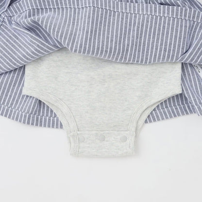 日本童裝 pe#main x【POLO BCS】襯衫連衣 70-80cm 女童款 初生嬰兒 秋季 Jumpsuit