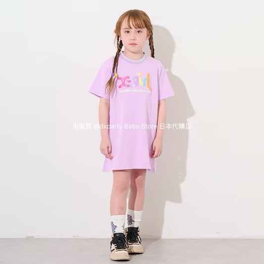 Japanese children's clothing X-girl Stages glitter bubble logo dress 80-140cm girls summer dresses 