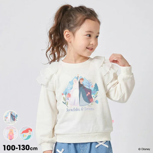 日本童裝 BDL x Disney 公主薄紗肩袖衛衣 100-130cm 女童款 冬季 TOPS