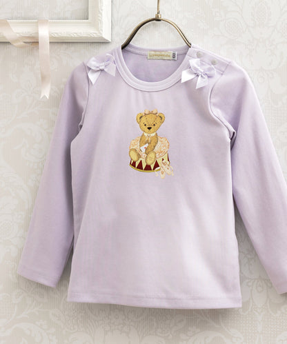 Japanese children's clothing panpantutu ballet pattern top 80-150cm girls summer TOPS 