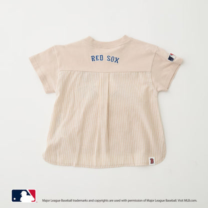日本童裝 pe#main x 【MLB】汽車貼花上衣 80-130cm 男童款/女童款 夏季 TOPS