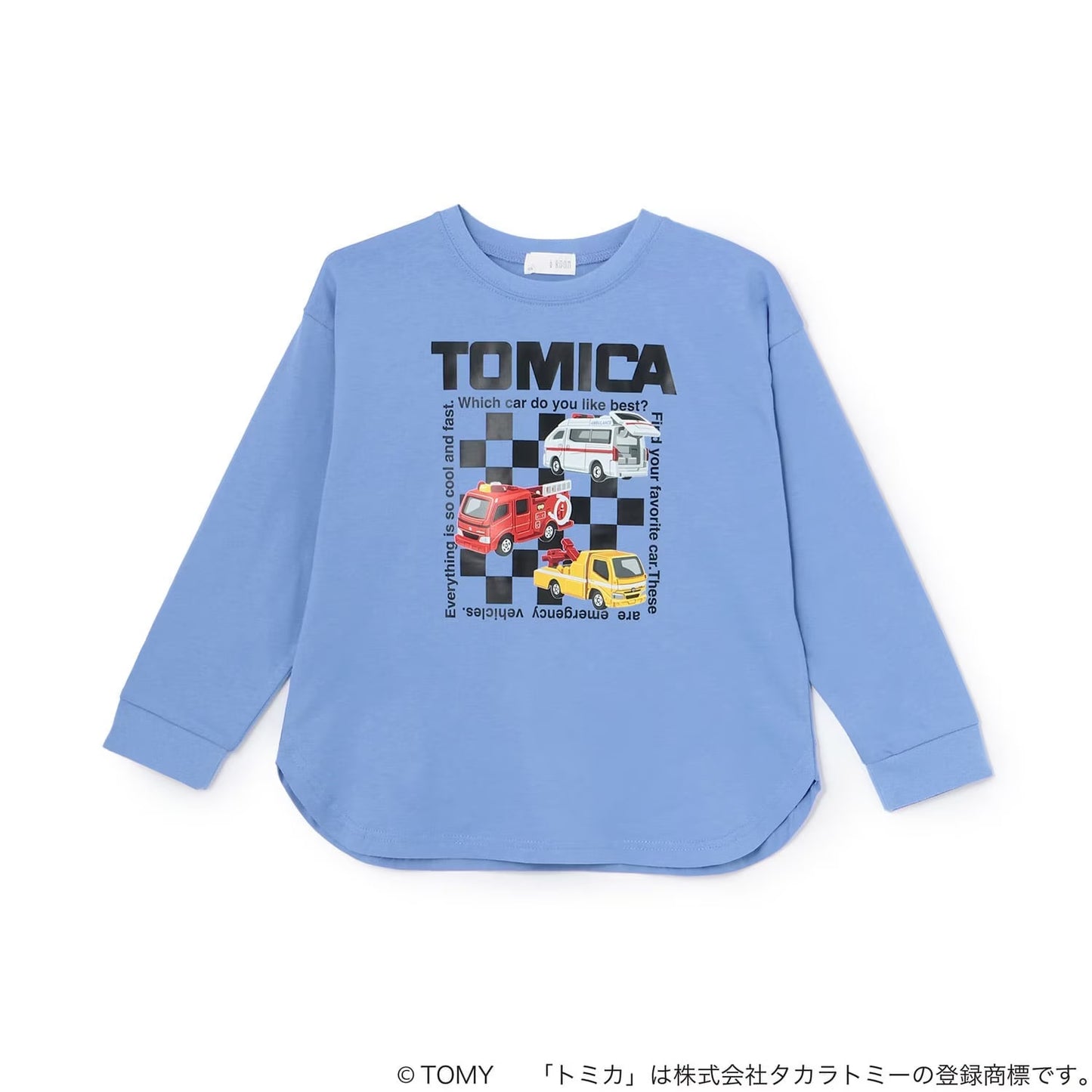 日本童裝 b・R# x Tomica 印花上衣 90-130cm 男童款 秋季 TOPS