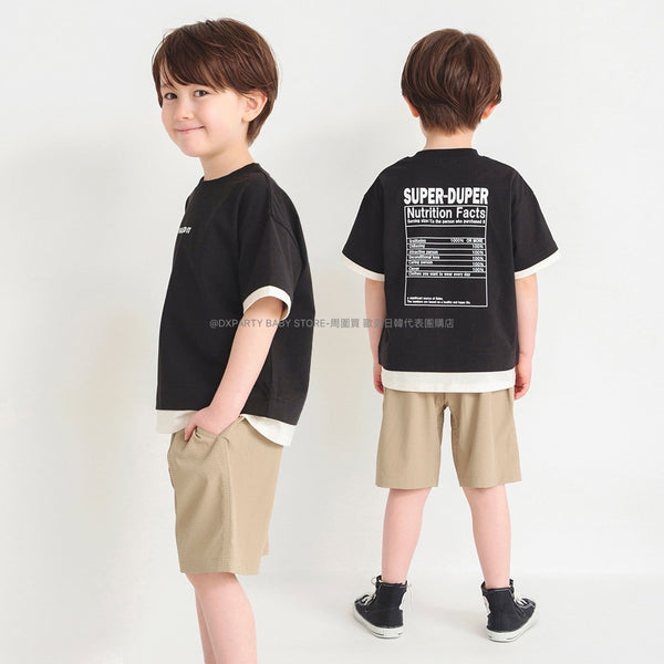 日本童裝 Branshes 假兩件字母印花上衣 80-150cm 男童款 夏季 TOPS