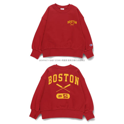 Japanese Children's Clothing Branches Champion Sweatshirt 100-150cm Boys' Autumn TOPS New Year Red